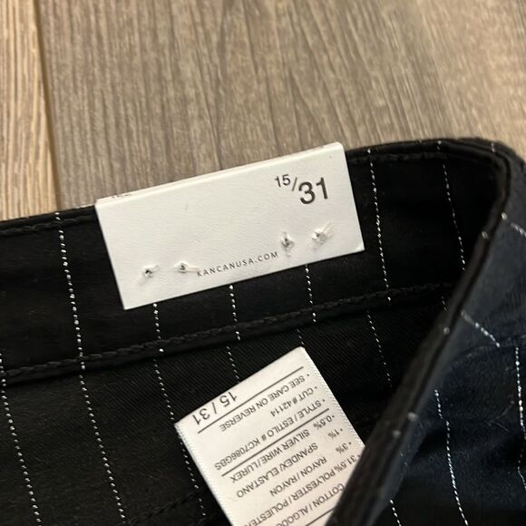 Kancan Black Striped Cropped Pants - Picture 5 of 10